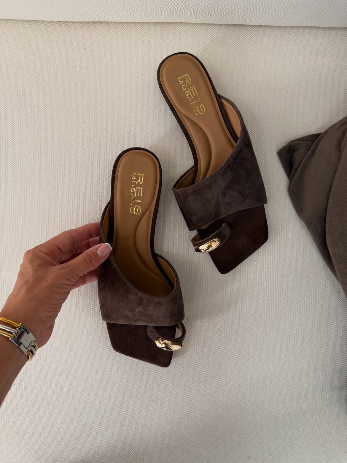 Мюли Relis Milano Golden Mocha