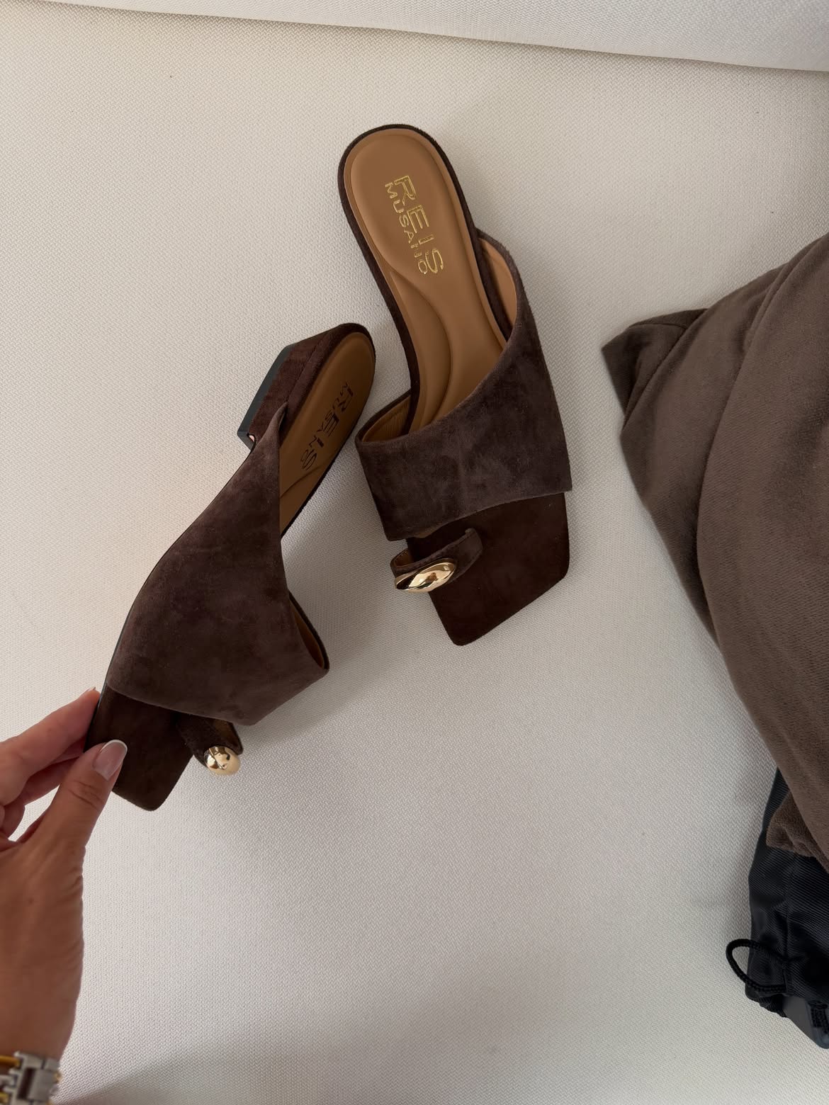 Мюли Relis Milano Golden Mocha — фото 2