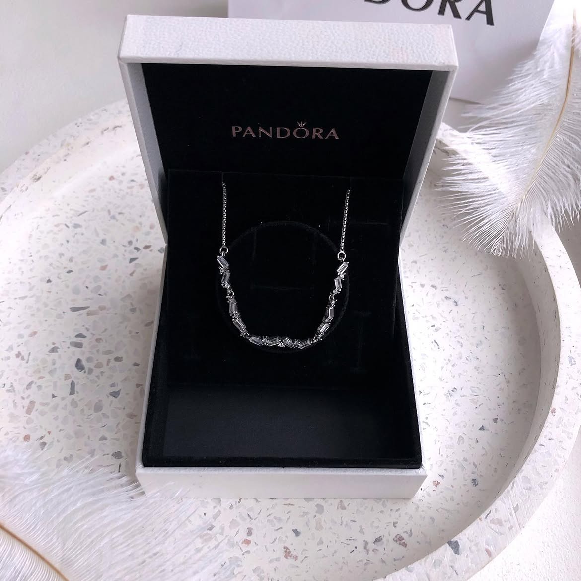 Браслет Pandora Sparkling Bar — Ледяное сияние — фото 4