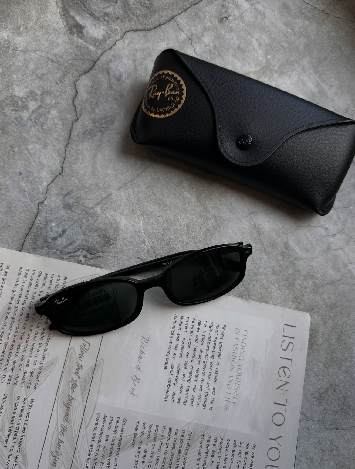 Очки Ray-Ban Wayfarer — Чёрная легенда — фото 3