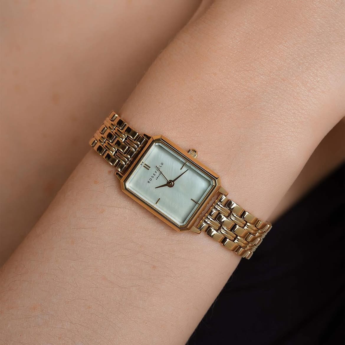 Часы Rosefield Octagon XS — Перламутровая геометрия