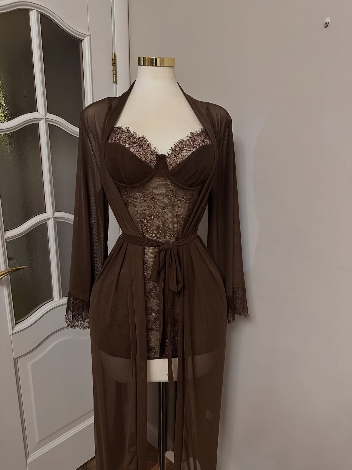 Комплект белья Chocolate Lace — Шоколадное кружево