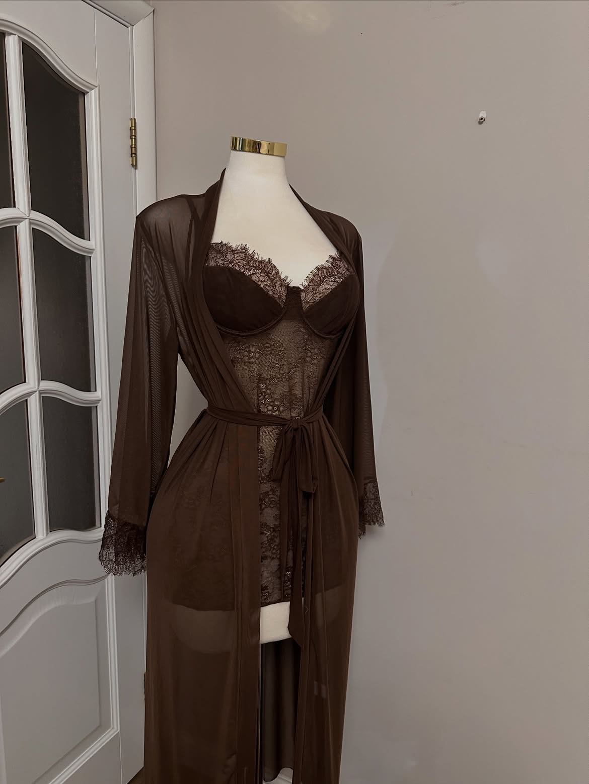 Комплект белья Chocolate Lace — Шоколадное кружево — фото 2