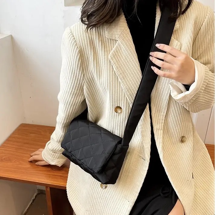 Сумка Puffer Shoulder — Чёрное облако