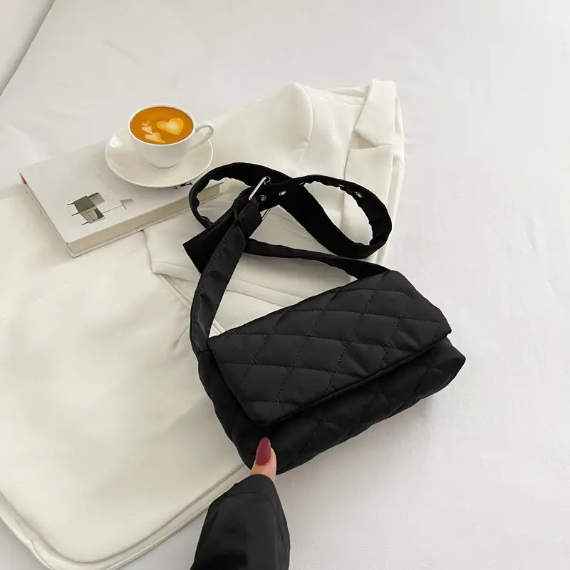 Сумка Puffer Shoulder — Чёрное облако — фото 3