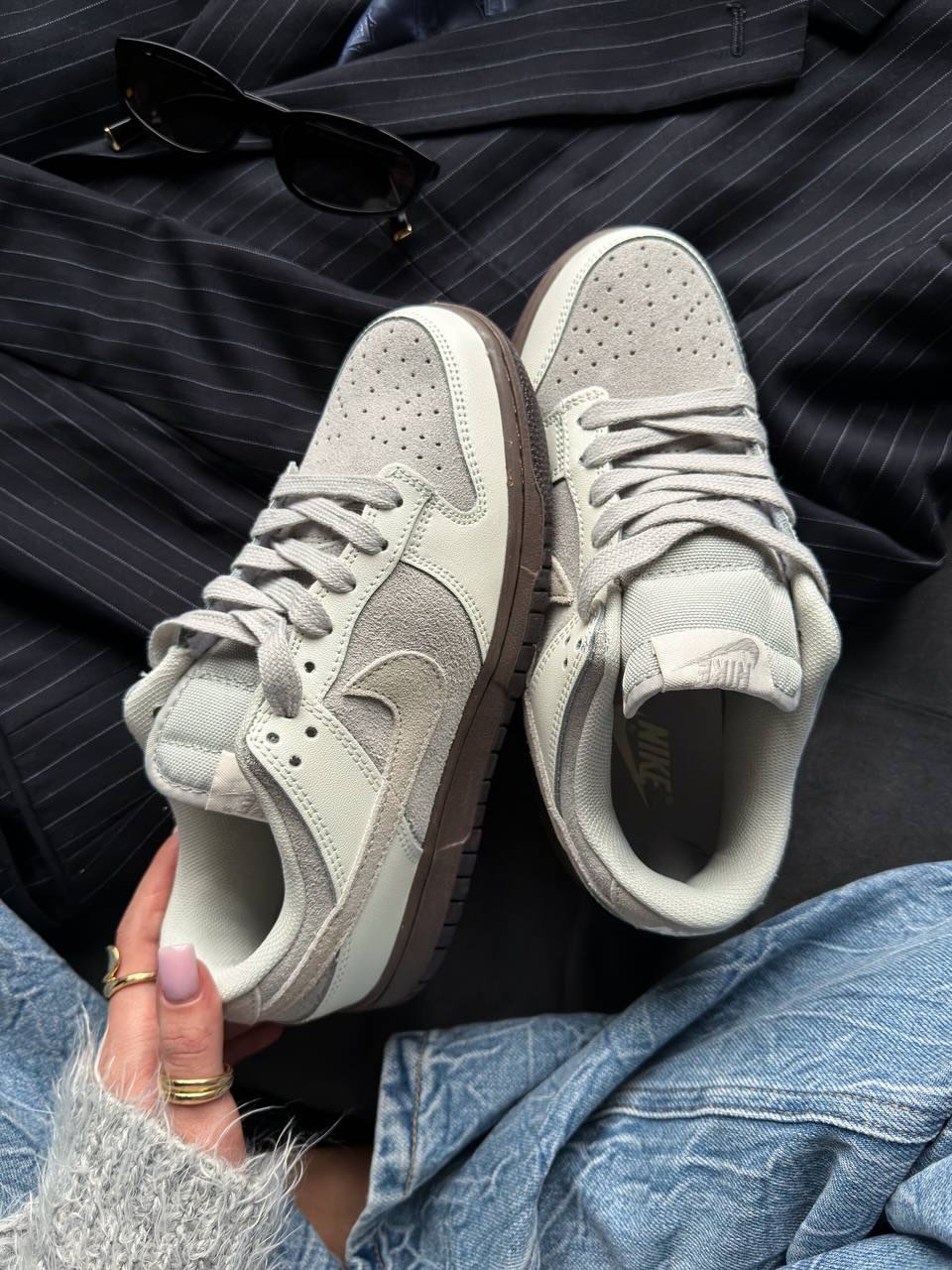Кроссовки Nike Dunk Low — Grey Street