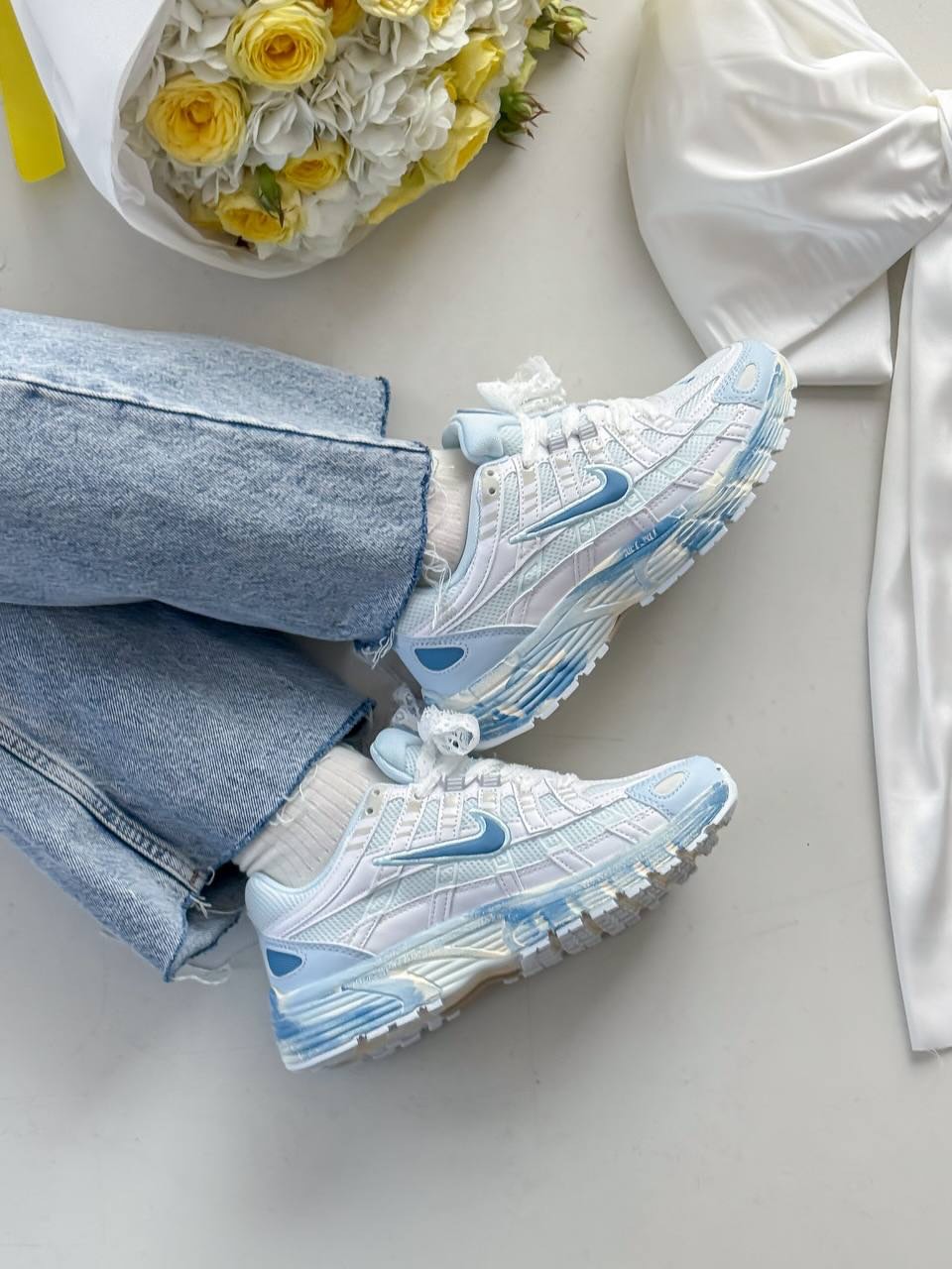 Кроссовки Nike P-6000 — Ice Blue Runner