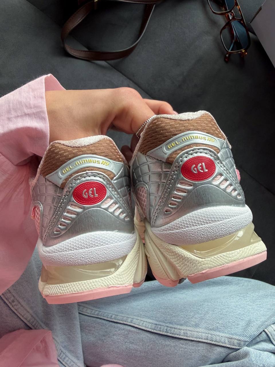 Кроссовки ASICS GEL-Nimbus 10.1 — Strawberry Silver — фото 3
