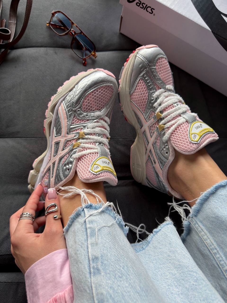 Кроссовки ASICS GEL-Nimbus 10.1 — Strawberry Silver — фото 4