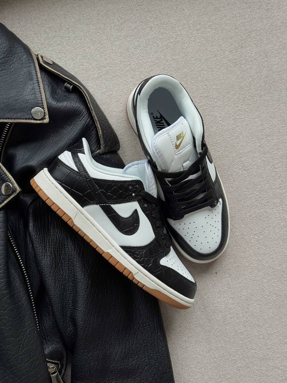 Кроссовки Nike Dunk Low Croc — Black Contrast